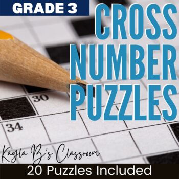 Preview of Cross Number Puzzles Grade 3