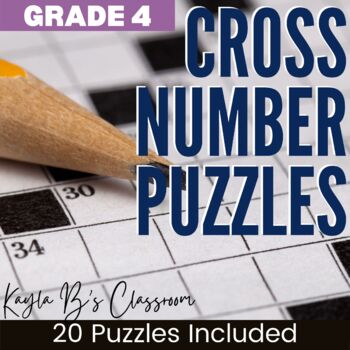 Preview of Cross Number Puzzles Grade 4