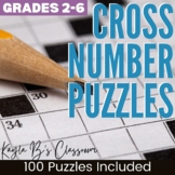 Cross Number Puzzles Grades 2-6