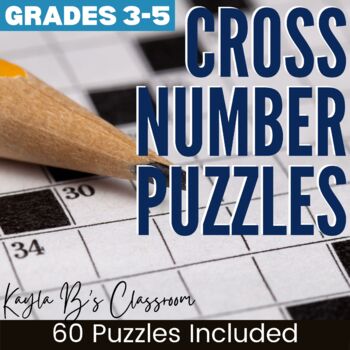 Preview of Cross Number Puzzles Grades 3-5