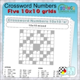 Math Crossword Numbers 2 (10x10 Number Puzzles for Engagin