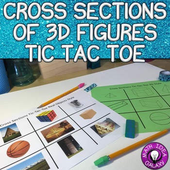 Preview of Cross Sections of 3D Shapes Activity - Tic Tac Toe