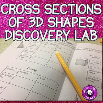 Preview of Cross Sections of 3D Figures Activity (Discovery Lab)