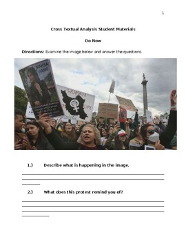 Preview of Cross Textual Study: Iranian Protests + "Piece by Piece"