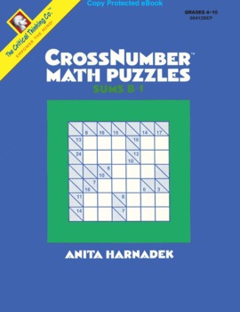 Preview of CrossNumber Math Puzzles: Sums B1 - eBook for 4th to 10th Grade
