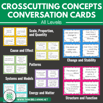 Preview of NGSS Crosscutting Concepts Conversation Cards