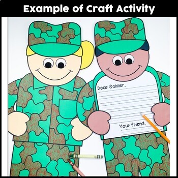 Veterans Day Craft {Army Soldier} by Crafty Bee Creations TpT