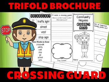 Preview of Crossing Guard Trifold Brochure - Community Helpers