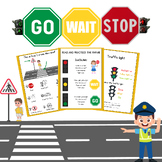 Crossing Street Road Safety Social Story Activities worksheet