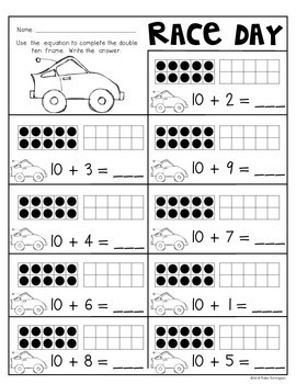 Crossing the Finish Line with Teen Numbers! Common Core Math Kindergarten