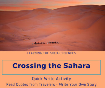 Preview of Crossing the Sahara Quick Write: Read Ibn Battuta, Then Write Your Own Story