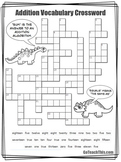 Crossword - Addition Vocabulary - What Does Plus Really Mean?