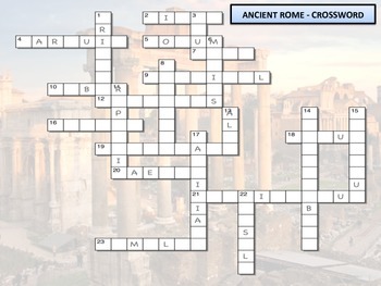 Crossword Ancient Rome by Mrgrayhistory Teachers Pay Teachers