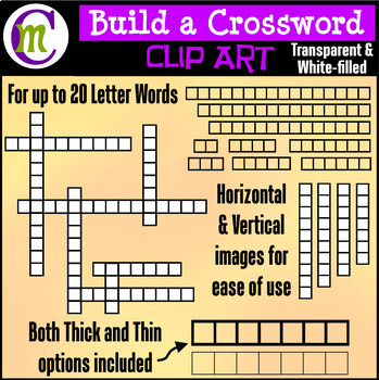 Preview of Crossword Clipart | Box