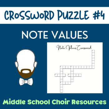 Preview of Crossword Puzzle #4 - Note Values