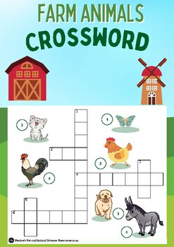 Crossword Puzzle: Animals in Their Habitat | TPT