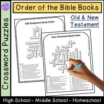 Preview of Crossword Puzzle Books of the Bible Order Activity