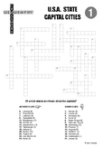 Crossword Puzzle: State Capitals of the USA No.1