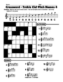 Crossword Puzzle - Treble Clef Pitch Names 4