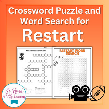 Preview of Crossword Puzzle and Word Search for Restart by Gordon Korman