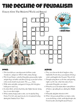 Feudal System Crossword - WordMint