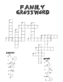 Crossword Puzzle in American Sign Language - Family