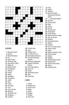Crosswords For Seniors For Dummies Cheat Sheet