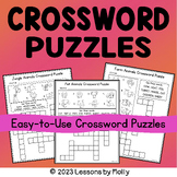 Crossword Puzzles | Easy to Use | Animals