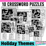 Crossword Puzzles  Holiday Themes Early Finishers 4th 5th 