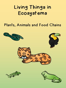 Preview of Crossword Puzzles - Living Things in Ecosystems - Plants and Animals