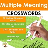 Crossword Puzzles for Multiple Meaning Words