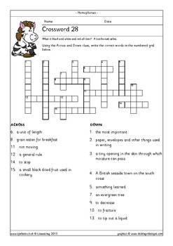 Grade 6 NS Crossword - WordMint