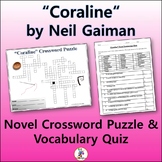 Crossword & Vocabulary Quiz for "Coraline" Novel by Neil Gaiman