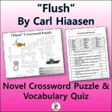 Crossword & Vocabulary Quiz for "Flush" Novel by Carl Hiaasen