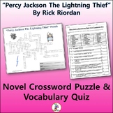 Crossword & Vocab Quiz for "Percy Jackson The Lightning Th