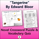 Crossword & Vocabulary Quiz for "Tangerine" Novel by Edward Bloor