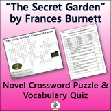 Crossword & Vocab Quiz for "The Secret Garden" Novel by  F