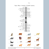 Crossword about Animals of North America FREE
