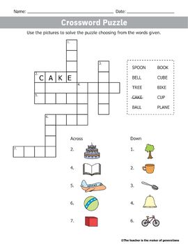 Crossword on the Go by The teacher is the maker of generations TPT