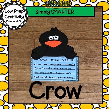 Preview of Crow Writing Cut and Paste Craftivity