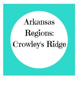 Preview of Crowley's Ridge Region Video Sheet