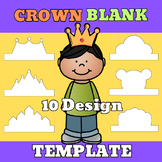 Crown Blank Template 10 Design.