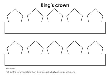 printable burger king crown template