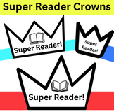 93 Crowns / Hats! Super Reader, Princess, Love to Read, Fi