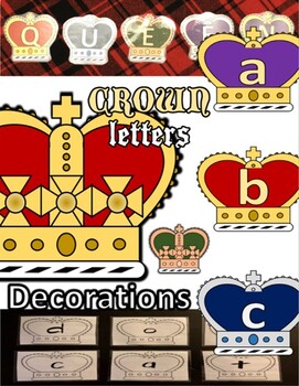 Preview of Crown Letter Classroom Decorations Set