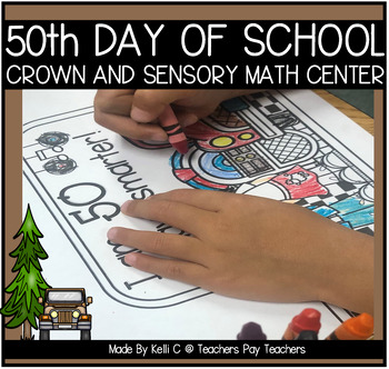 Preview of Crown Template for the 50th day of School  50s Crafts and Activities