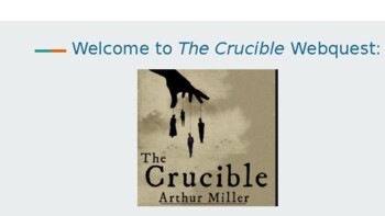 Preview of Crucible Webquest