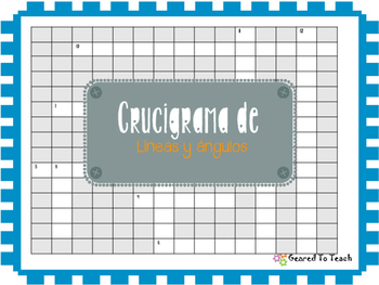 Preview of Crucigrama - Lineas y Angulos - Crossword - Spanish