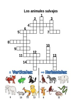 La Ropa Crossword Puzzle Teaching Resources | TPT