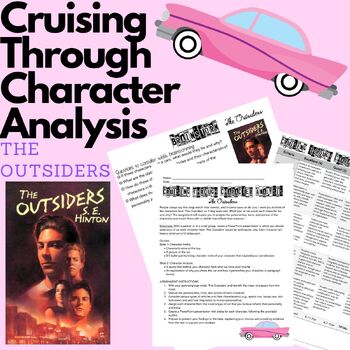 Preview of Character Analysis Assignment - The Outsiders Car Edition